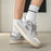Round Label Patch Skate Shoes