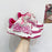 Letter Pattern Embroidered Canvas Sneakers