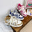 Letter Pattern Embroidered Canvas Sneakers