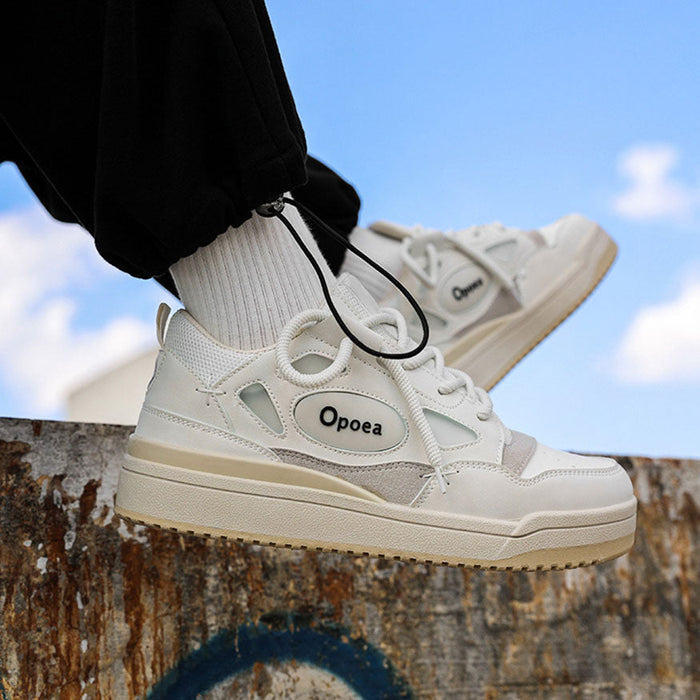 Round Label Patch Skate Shoes