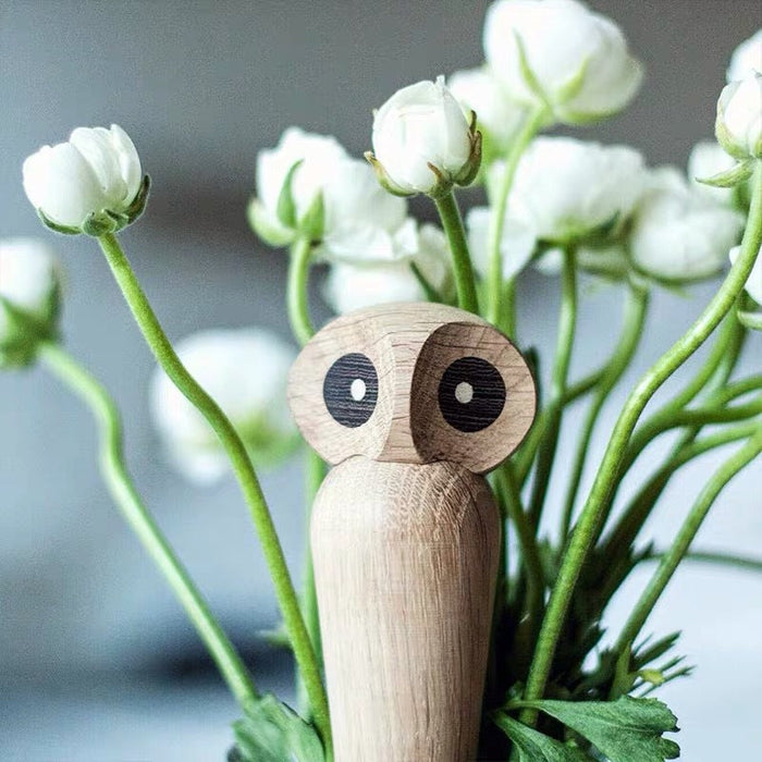 Owl Wooden Figurine