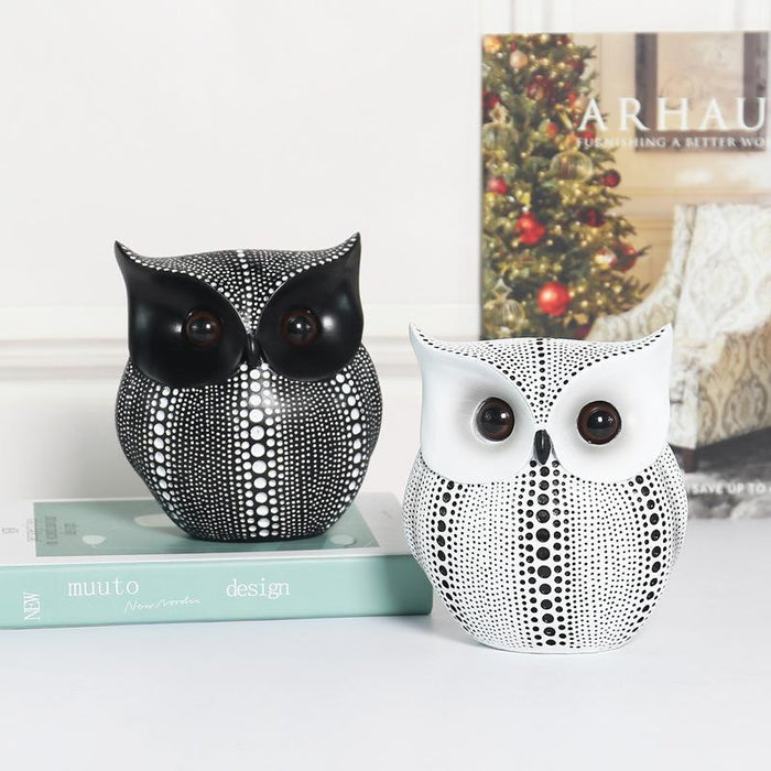 Chubby Spotted Owl Figurine