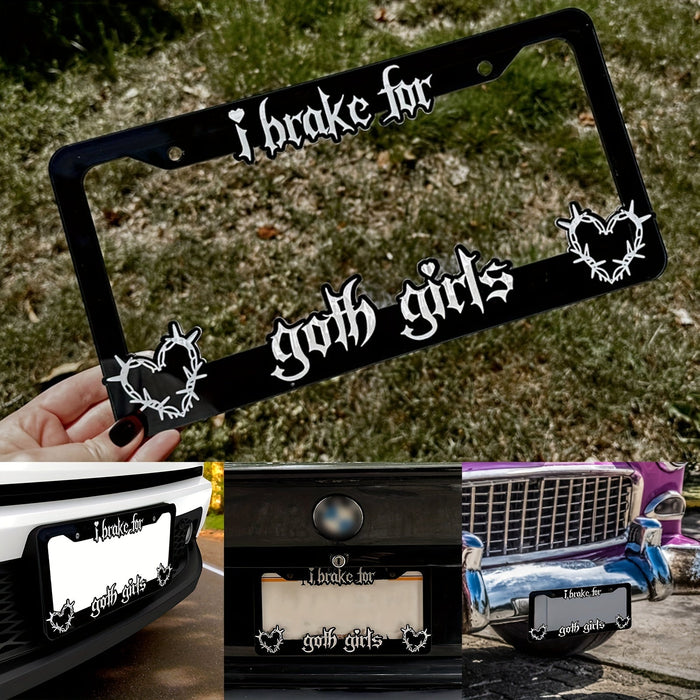 I Brake For Goth Girls Plate Cover