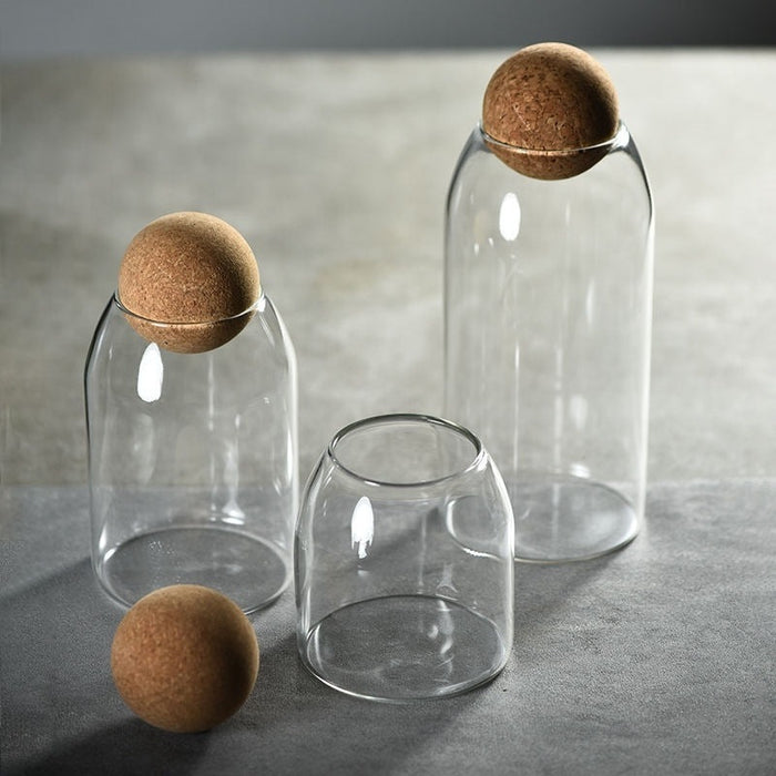 Paulo Cork Ball Glass Jars