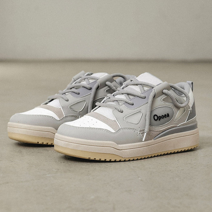 Round Label Patch Skate Shoes
