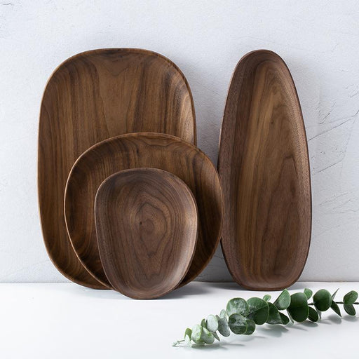 Irregular Walnut Serving Plates