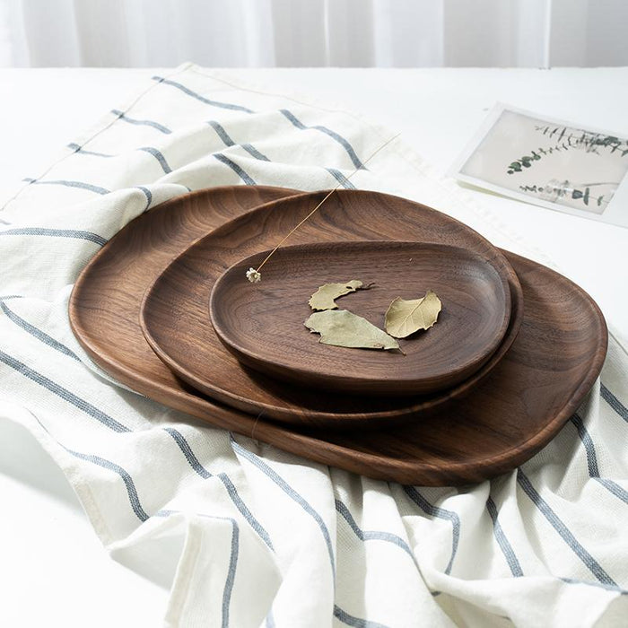 Irregular Walnut Serving Plates