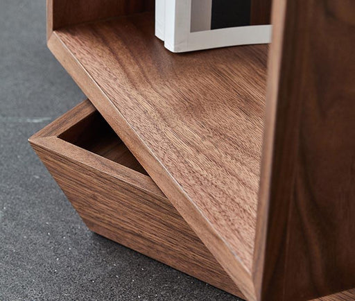 Morein Square Rotating Storage End Table