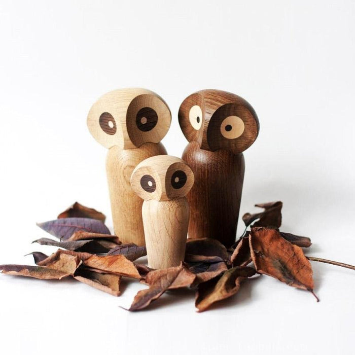 Owl Wooden Figurine