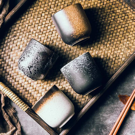 Rustic Earthstone Mug Set